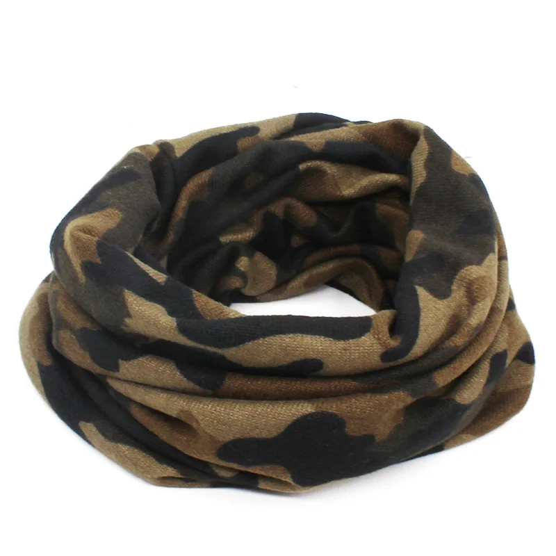 LOVINGSHA осень зима тонкий многофункциональный для женщин Skullies шапочки Камуфляжный дизайн шапки для мужчин Мода Feminino шарф HT110