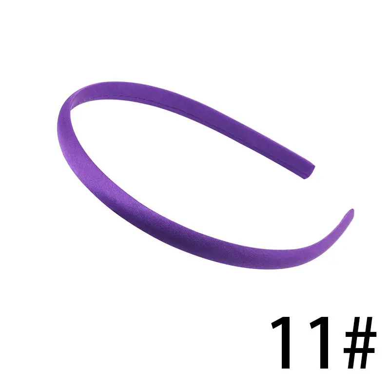 11 1 шт., 1 см/1,5 см/2 см Сатиновые повязки на голову для девочек, детей, женщин, повязка на голову, аксессуары для волос, разноцветные головные уборы, ювелирные украшения, головные уборы, сделай сам - Цвет: 11