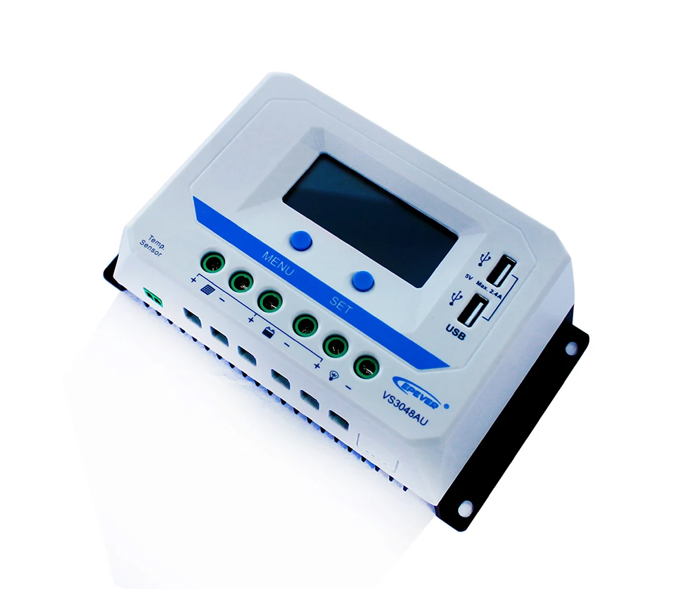 EPSolar vs3048au 30A 12 В 24 36 48 EP epever Новый VIEWSTAR Контроллер заряда ЖК дисплей дисплей|charge