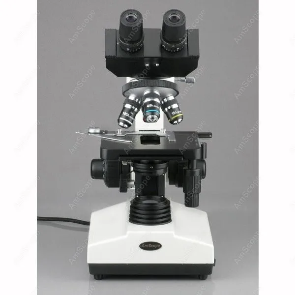 Бинокулярный составной Микроскоп AmScope поставляет 40X 1000X ветеринарный доктор