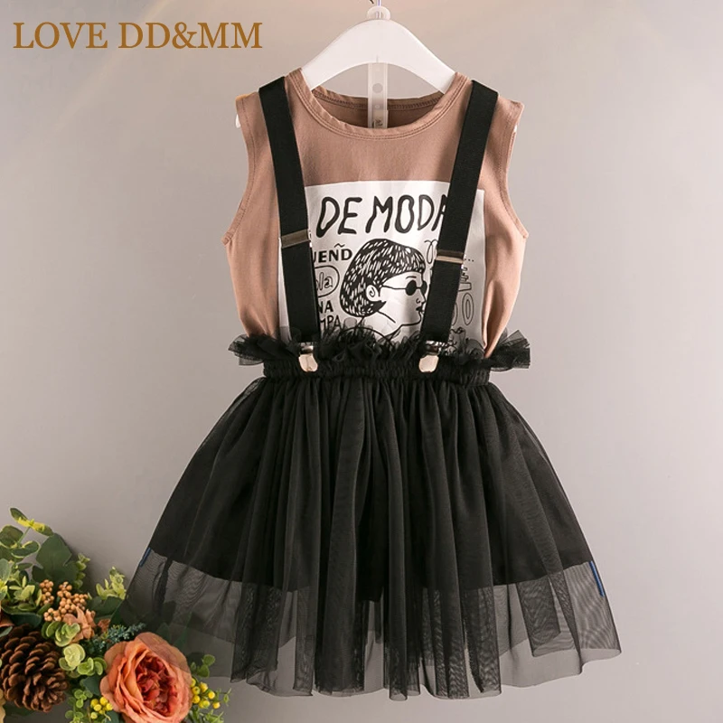 Комплекты одежды для девочек LOVE DD & MM лето 2020 новая футболка с мультяшным принтом +
