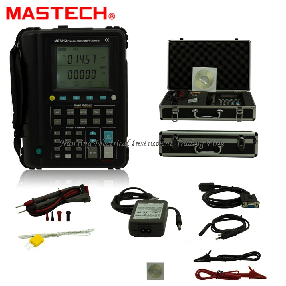 

Цифровой мультиметр USB RS232 Mastech MS7212, калибратор процесса, вольтметр, амперметр, Омметр, термометр, частота, диагностический инструмент