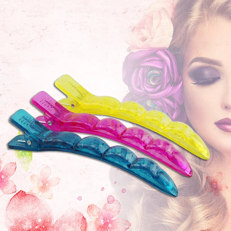 12 шт./компл. Красивая Парикмахерская секция пластиковые заколки для волос с