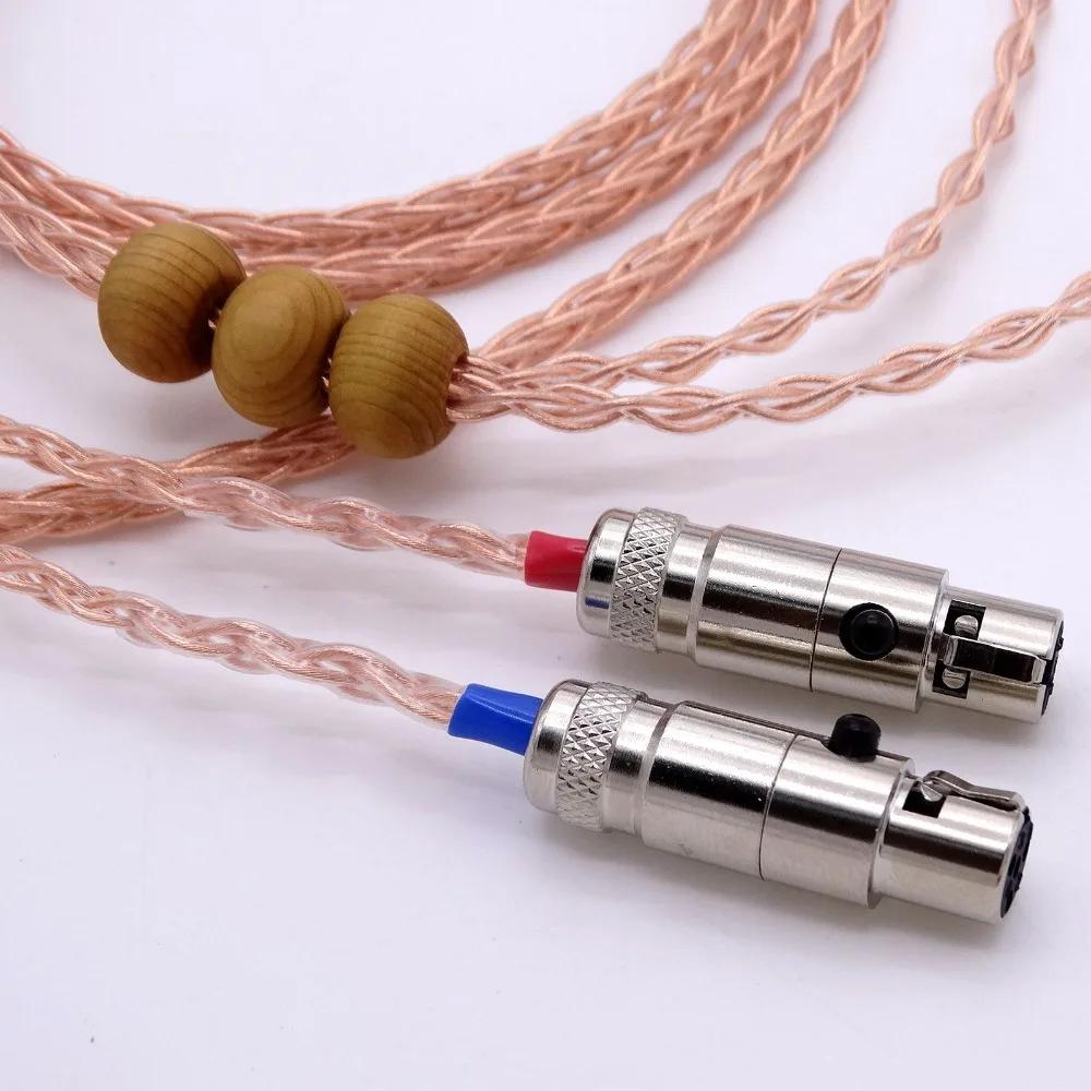 2 5 м 4-контактный сбалансированный DIY Hi-end Hi-Fi 8 ядер 5n Pcocc медный кабель для