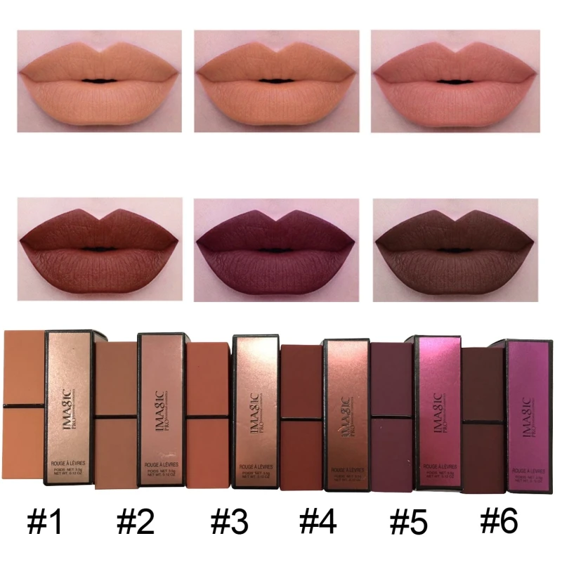 Новый Длительный Водонепроницаемый Pro Макияж Фирменная Новинка 6 цветов Матовая