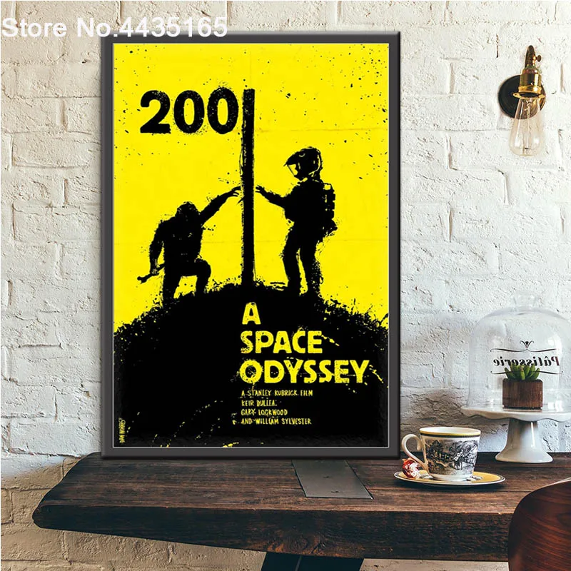 Красный 2001 космическая Одиссея, киноплакат, классические киноплакаты и принты, настенная художественная картина, холст, живопись для гостиной, домашний декор - Цвет: Красный