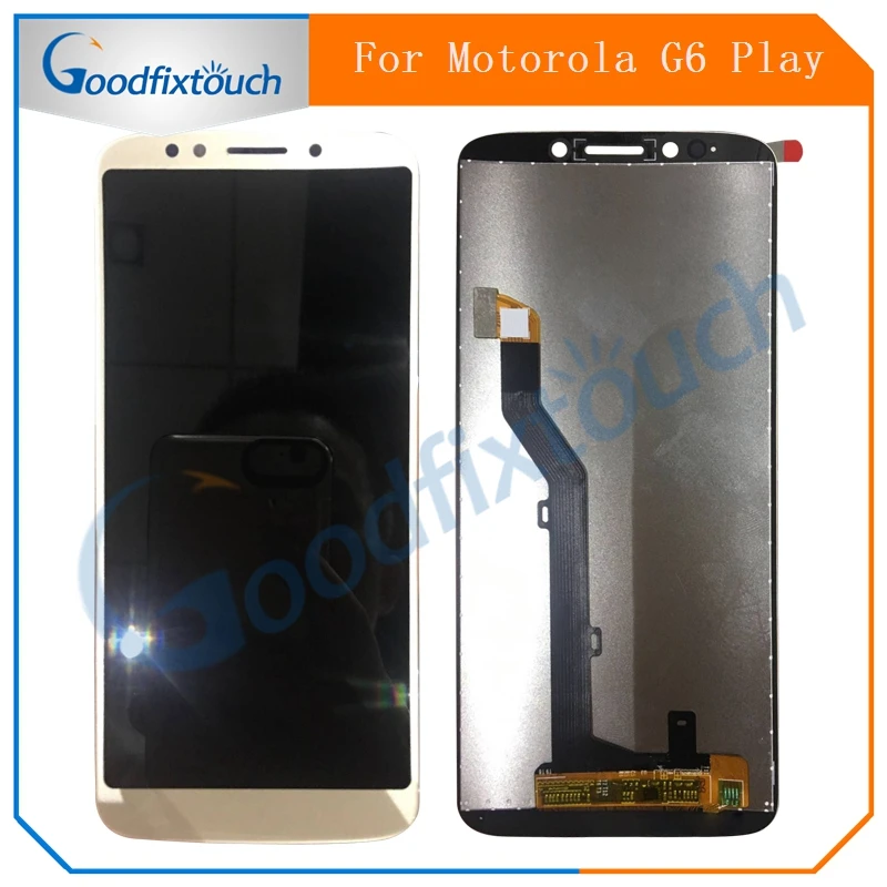 ЖК дисплей с рамкой и сенсорной панелью для Motorola Moto G6 Play G6Play xt006|Экраны мобильных