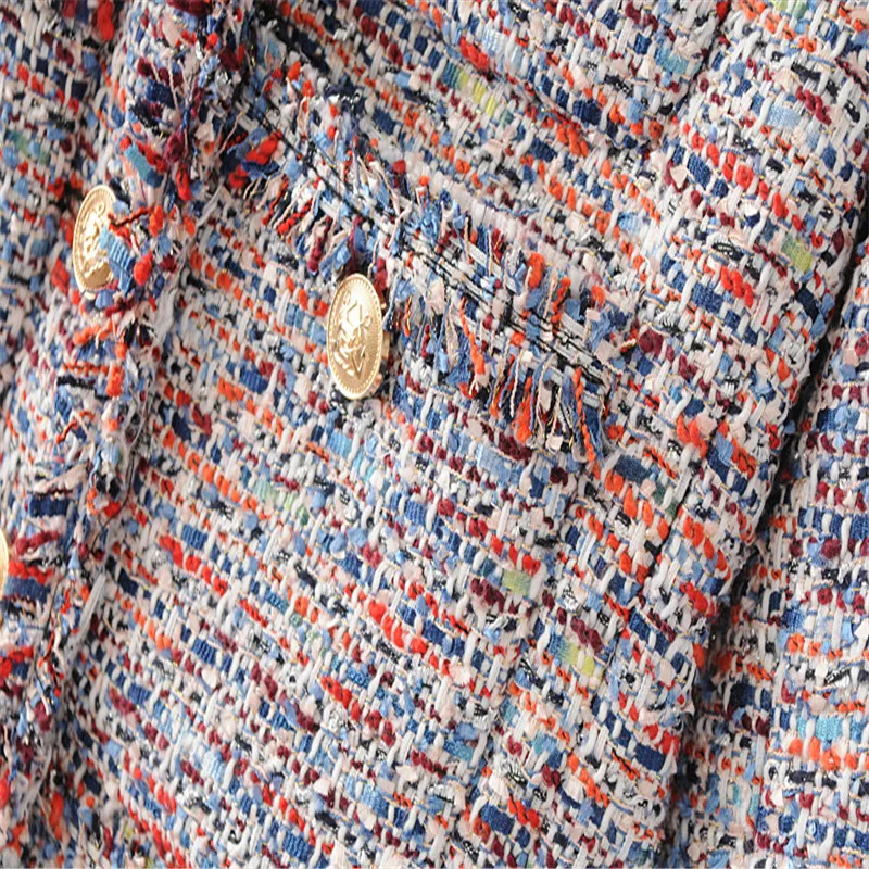 

Colored Short Jackets Women Nice Spring And Autumn Turn-down Collar Three-quarter Sleeve Jackets Woman Vintage Coats Female