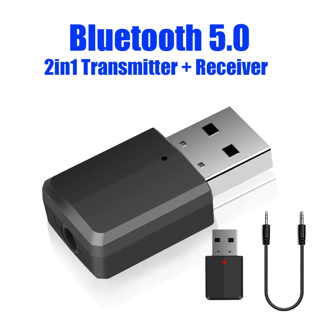 V5.0 Bluetooth приемник адаптер с передатчиками USB 3 5 мм разъем аудио музыка стерео ключ