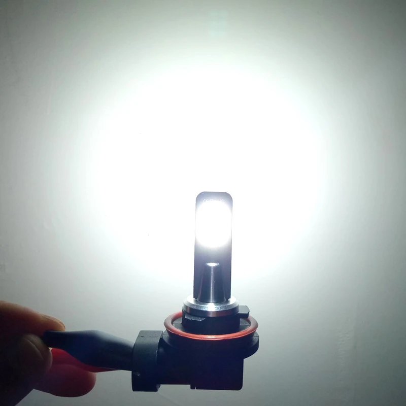 

2x H3 Led DRL Fog Lamp Bulb 3030 12SMD Auto Car Motor Truck Driving LED Bulbs 12V 24V for Cars White 12W Car styling