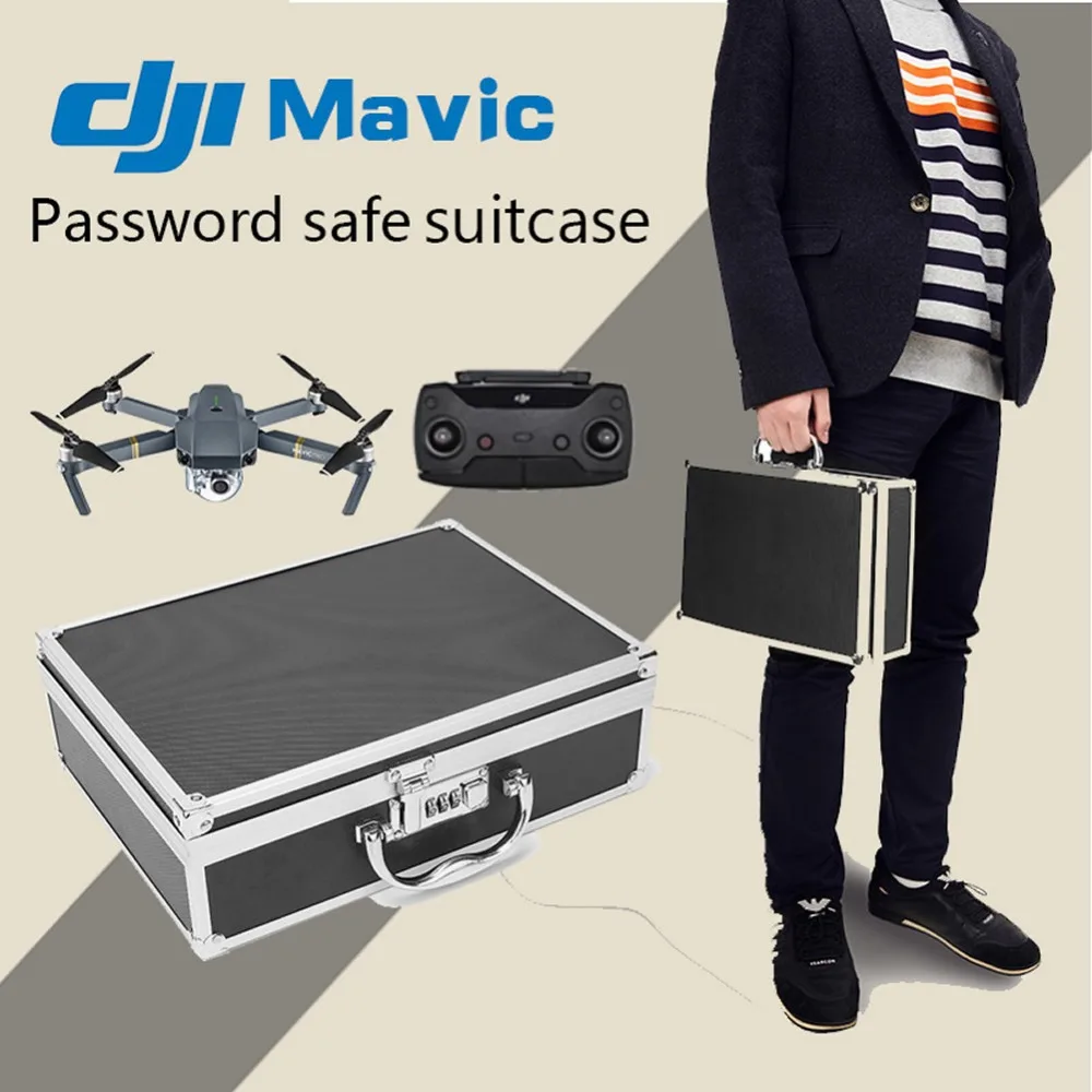 DJI Mavic Pro чемодан из алюминиевого сплава Drone сумки Hardshell водонепроницаемый ящик для