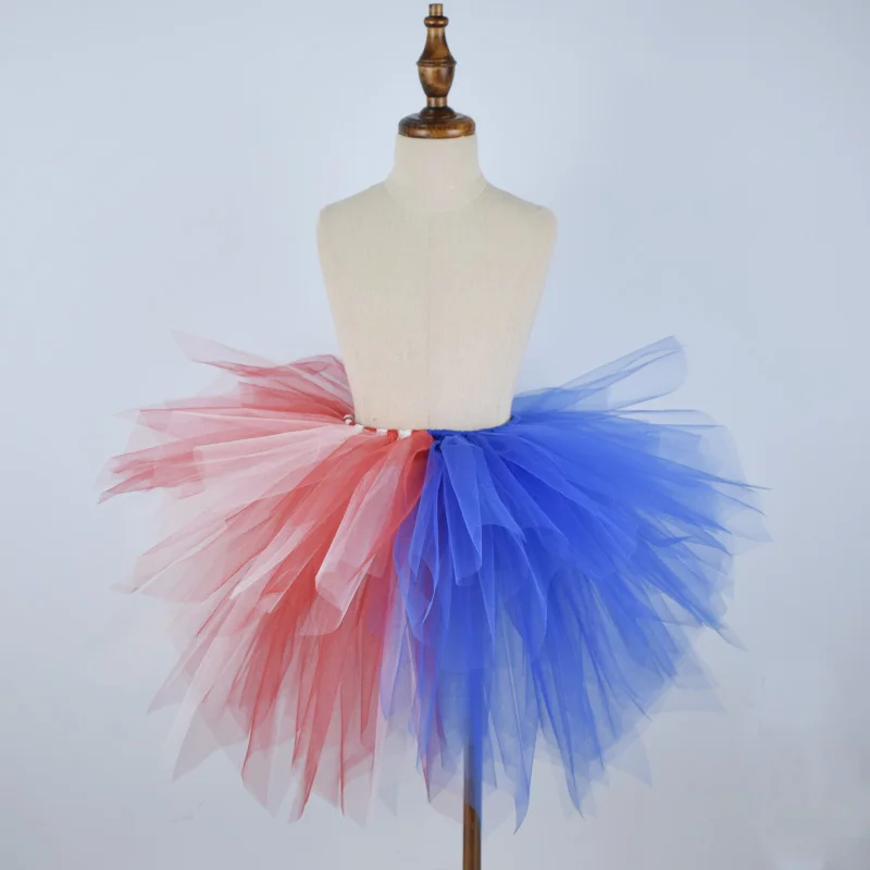 Юбка пачка для девочек 4 июля пышные фатиновые юбки пачки с американским флагом