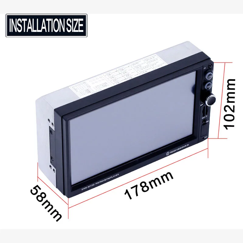 HD 7 дюймов экран 12 VCar MP5 мультимедийный плеер радио FM USB Авто Bluetooth стерео с