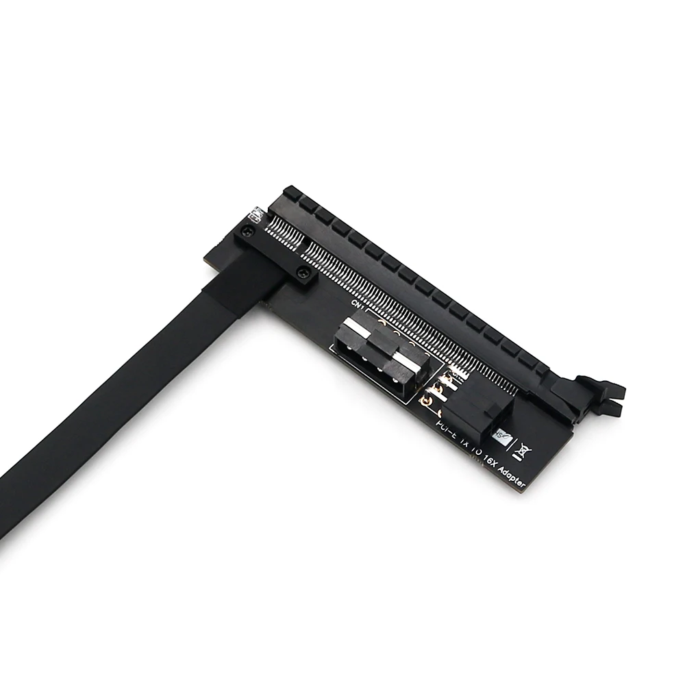 PCI E 1X 16X гибкий удлинитель Express 1 до 16 X адаптер Райзер с 4 контактным ATX 6 разъемом
