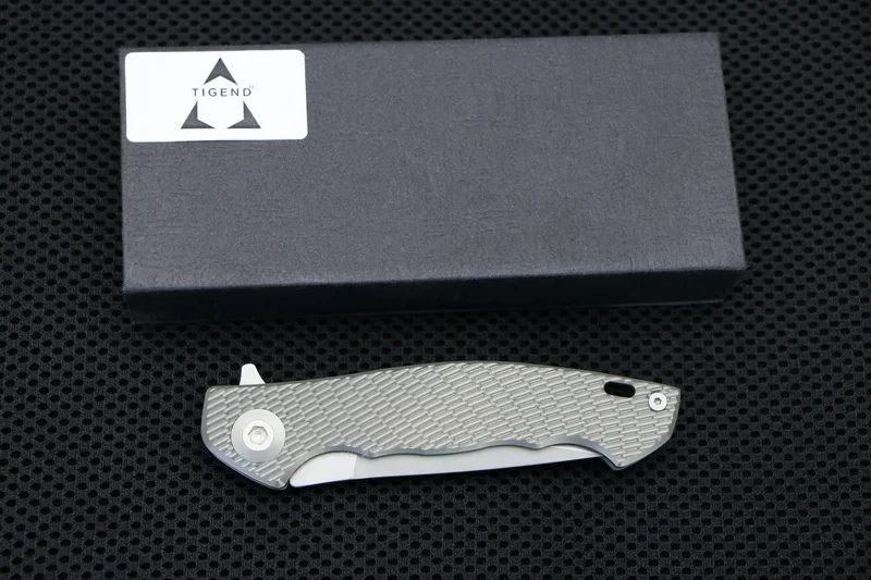 TIGEND ZT0452 Флиппер складной нож D2 лезвие TC4 титановый сплав ручка Открытый Отдых Охота карманные Фруктовые Ножи EDC инструменты