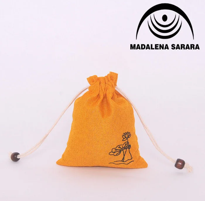 Hessian Lenin Pouches 11x14cm Jewelry Bag Storage Good Quality 20pcs/lot | Украшения и аксессуары