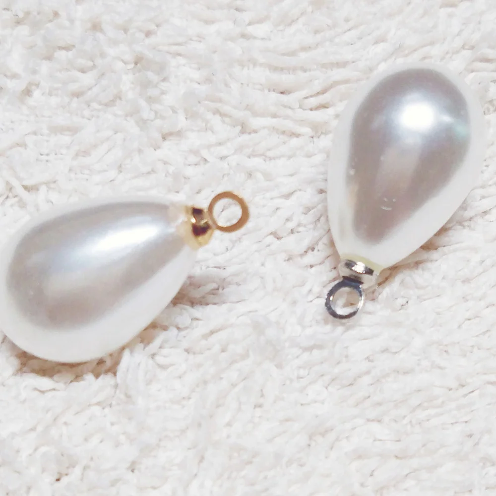 Лидер продаж 100 шт./лот подвески из жемчуга в форме капли DIY серьги ручной работы