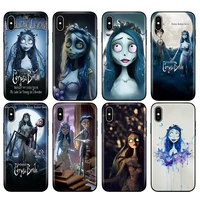 black tpu case for iphone 5 5s se 2020 6 6s 7 8 plus x 10 case silicone cover for iphone xr xs 11 pro max case corpse bride