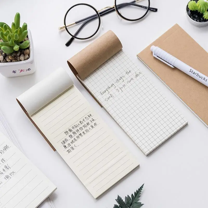 1 шт. крафт бумага блокнот с листьями для офиса план работы блокноты школьные