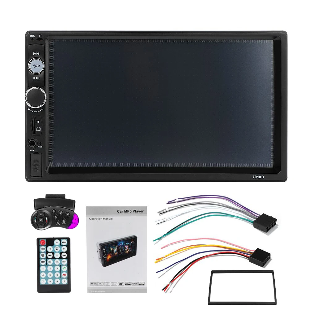 AMPrime 2din автомобильный радиоприемник 7 &quot ВЫСОКАЯ ЧЁТКОСТЬ Mirrorlink Bluetooth MP5