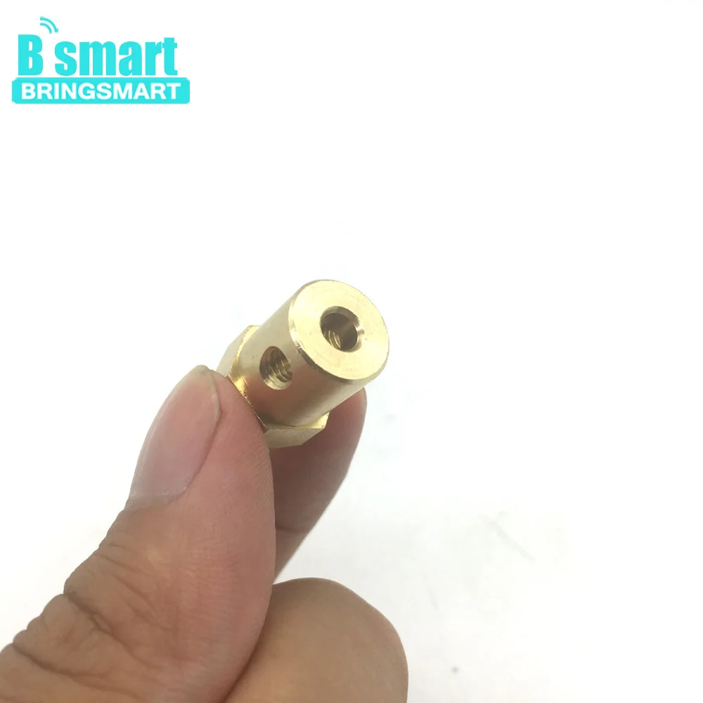 Bringsmart DC мотор-редуктор муфта 3 мм 4 мм 6 мм 8 мм внутренний диаметр мотор-редуктор Шестигранная муфта с винтом для DIY игрушечного автомобиля Мотор
