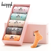 woman socks short love candy color dot sock womens cotton sock mixed colors 10pcs5pairslot not boxed free shipping