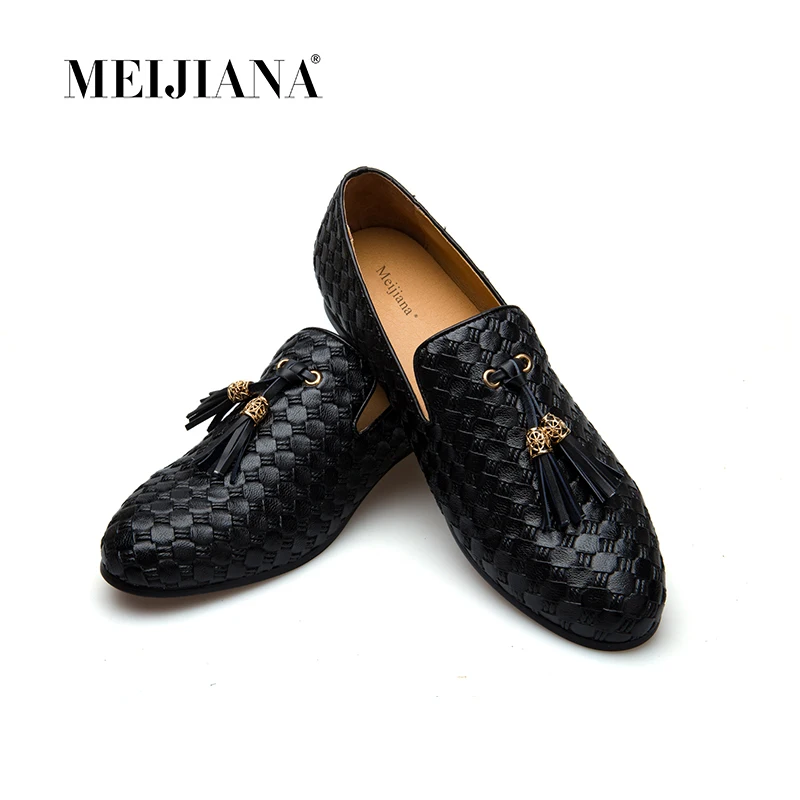 MEiJiaNa брендовая мужская обувь 2019 Новый BV дышащие комфортные мужские лоферы