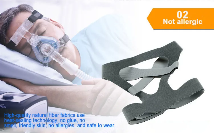 Головной убор заменяет CPAP для упругих волокнистых головных уборов универсальный размер для всех носовых и лицевых носовых подушек