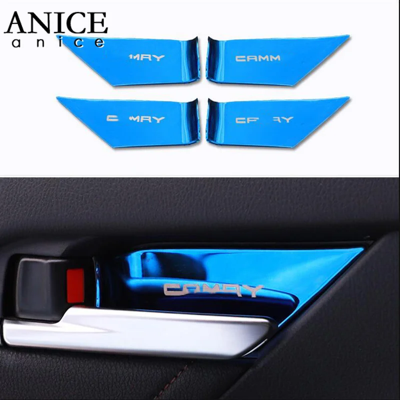 4 шт. внутренняя ручка из нержавеющей стали крышка чаши отделка подходит для toyota