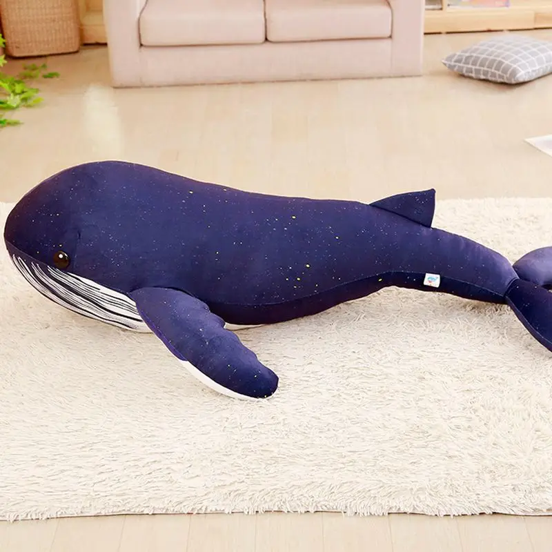 1 шт. 60 125 см Kawaii Большой синий кит кукла плюшевая мягкая игрушка большая подушка в