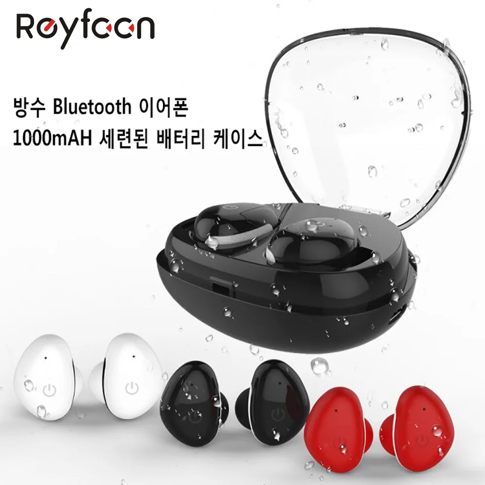 Bluetooth спортивные наушники для бега водонепроницаемые беспроводные с зарядным