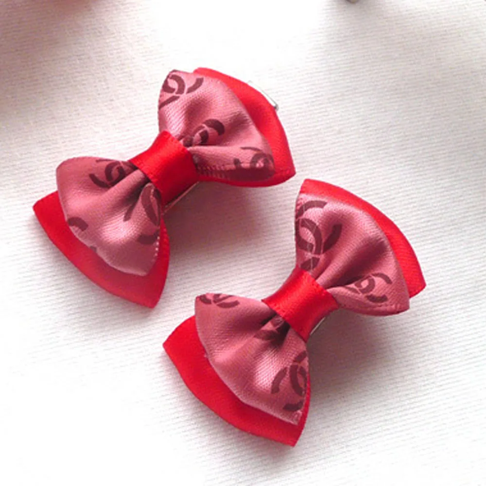 8 шт./упак. банты для волос кошек и собак заколка металлическая двухслойный