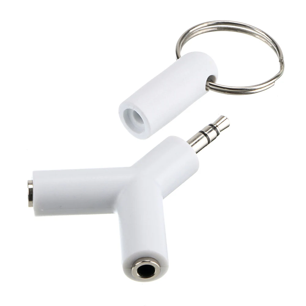 

mini Y Shape 3.5mm Earphone Headphone Headset Audio Splitter Male To 2 Female Stereo Connector Adapter