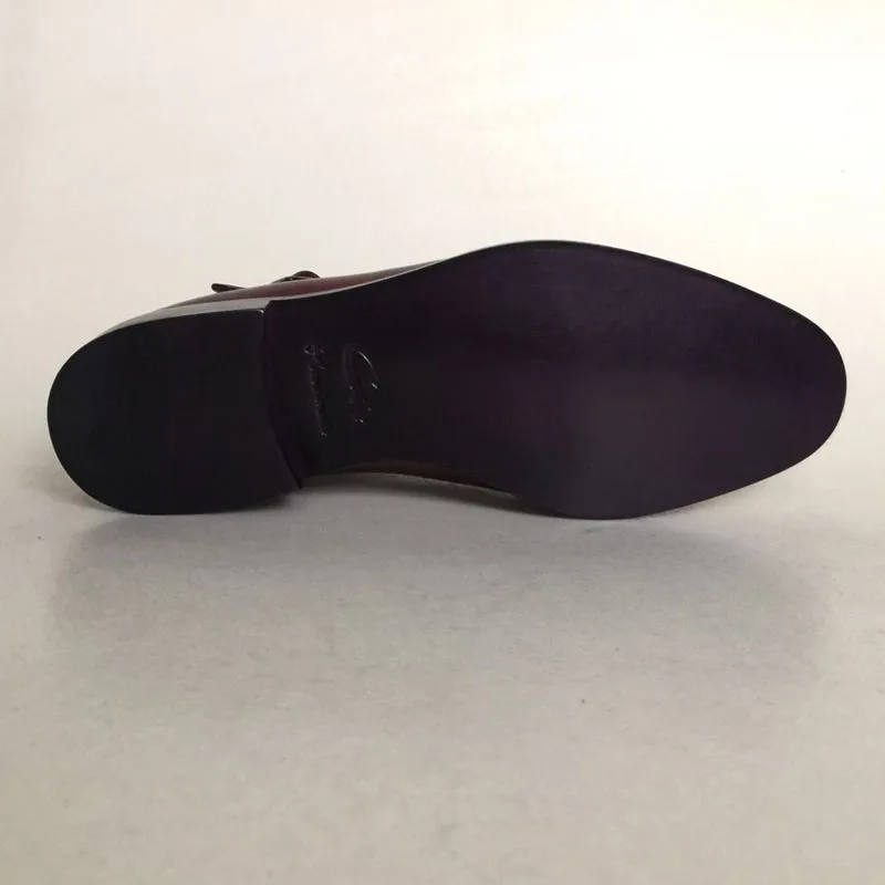 

cie Free Shipping Custom Handmade Leather Upper Inner Outsole Adhesive Craft Men's Dress Oxford Color Coffee Shoe OX418 Wing-tip