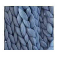 sky blue 250 г Толстая шерстяная пряжа исландский громоздкий Вязание Шерсть-ровинг ручной работы пледы DIY материал - Цвет: sky blue