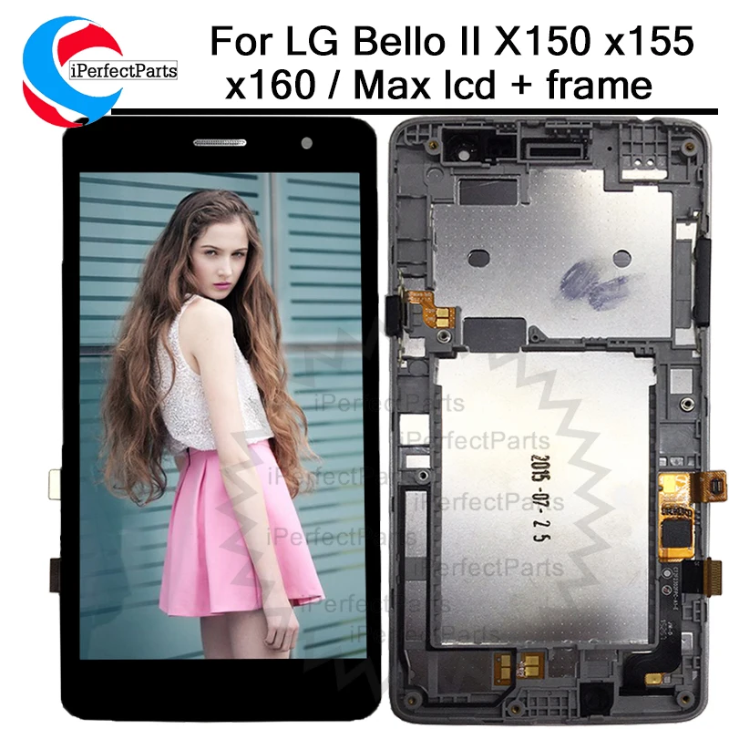 854x480 для LG Bello II X150 x155 x160/Макс ЖК Экран Дисплей с сенсорным экраном Стекло Digitizer +