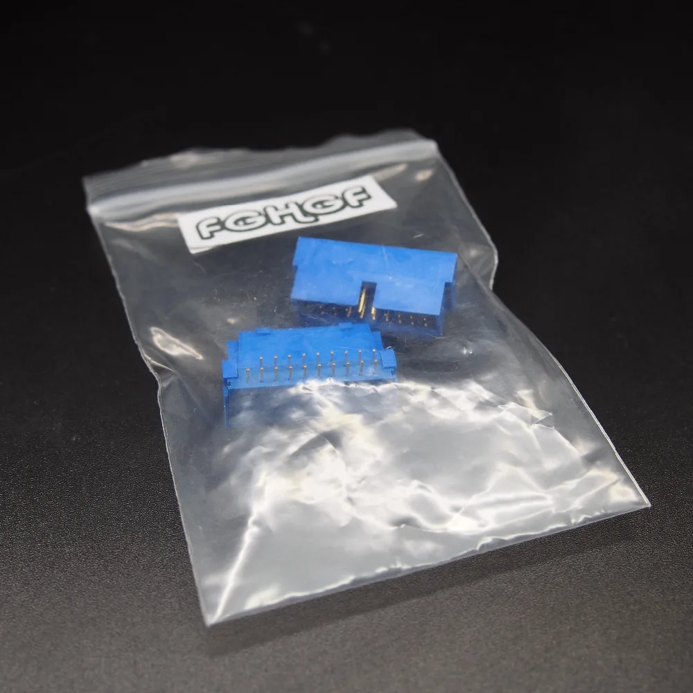 100 шт. USB 3 0 IDC 19PIN штекер 90 Степень погружения | Электроника