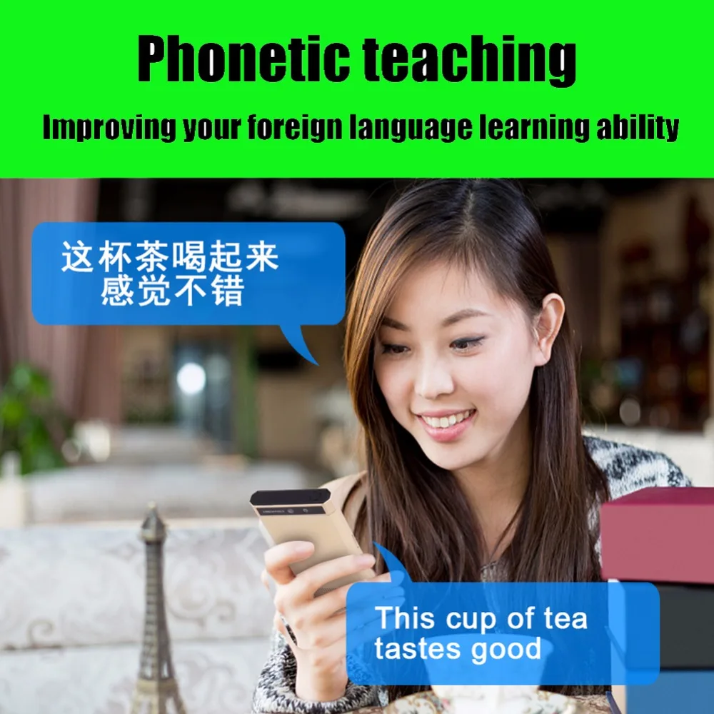 200 multi languages страны портативный умный голосовой переводчик Intelligence Interpreter 75