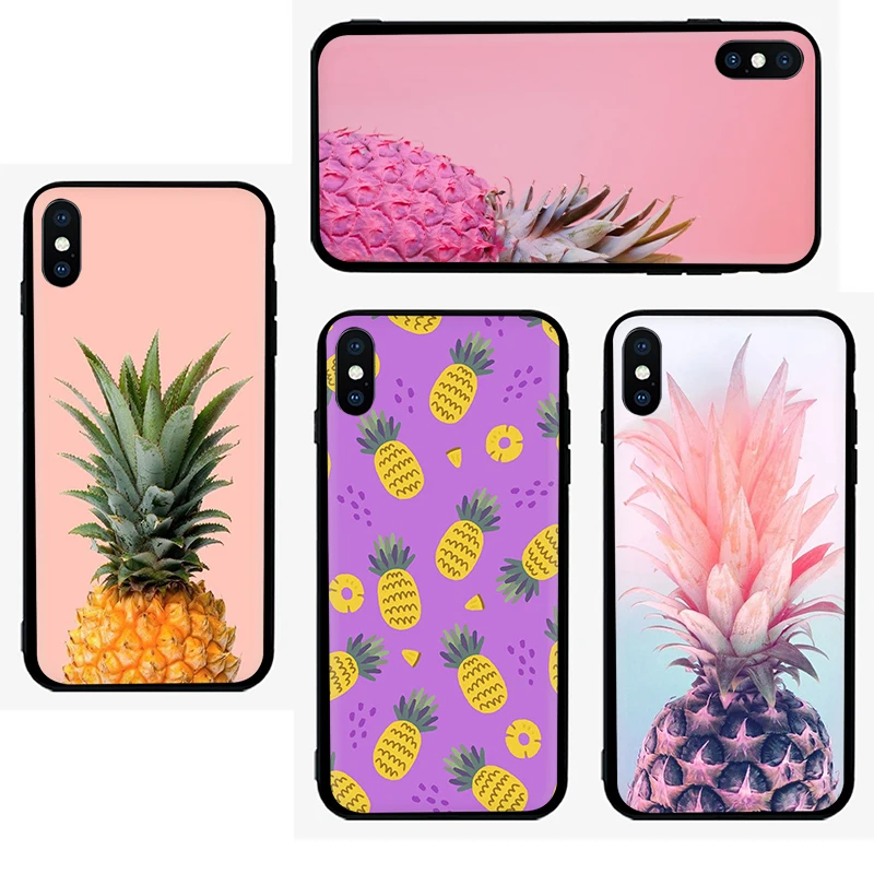 Ананас мягкий силиконовый чехол для телефона iphone 5 5s SE 2020 6 6s 7 8 plus X XR XS 11 12 Pro Max мини