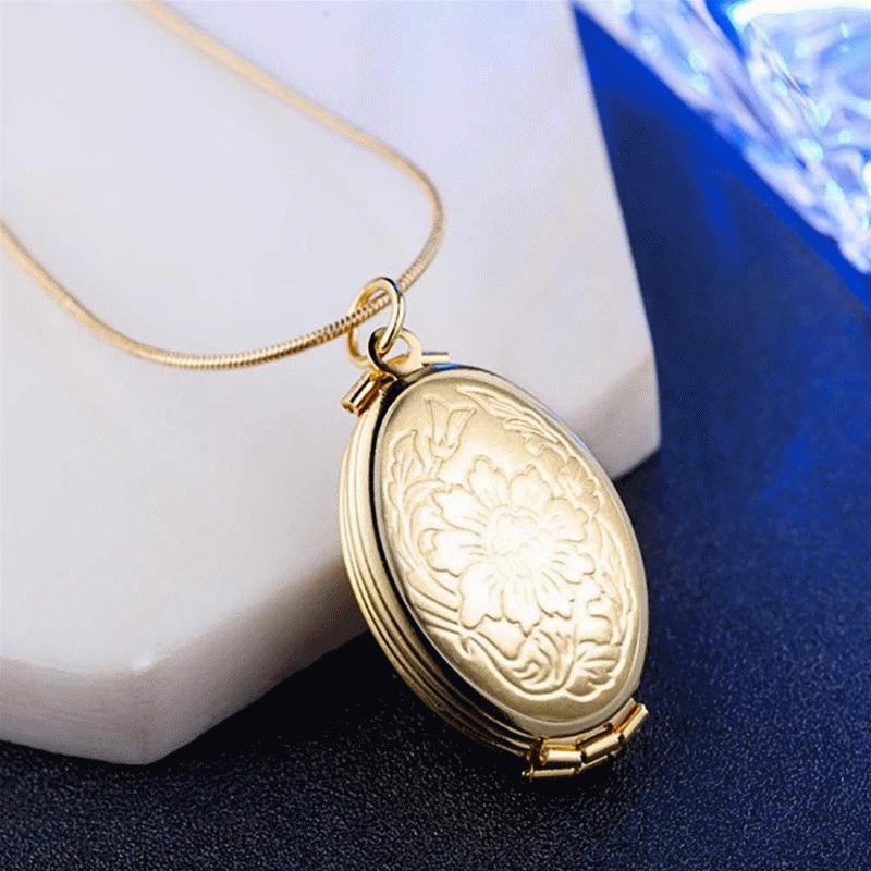 Magic Photo Pendant Memory Floating Expanding Photo Locket Necklace Plated Box Fashion Album Box Necklaces