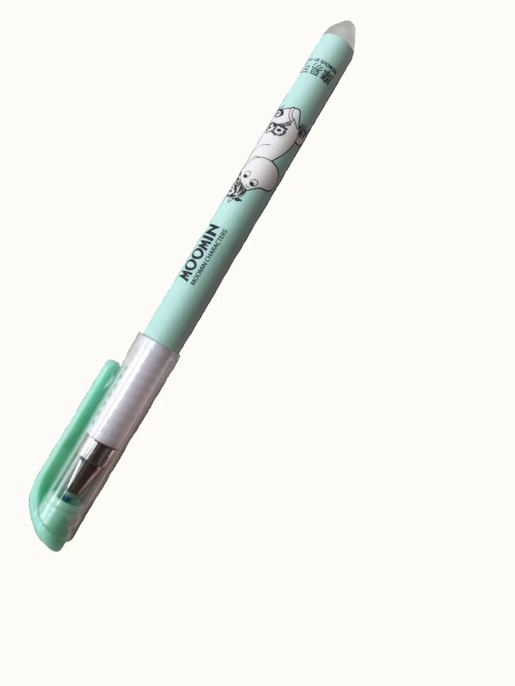 1Pcs Blue 0,38 мм Kawaii стираемая мультипликационная гелевая ручка с милыми животными шариковая ручка с черными/синими чернилами Канцелярские и офисные принадлежности - Цвет: 1Pcs Blue