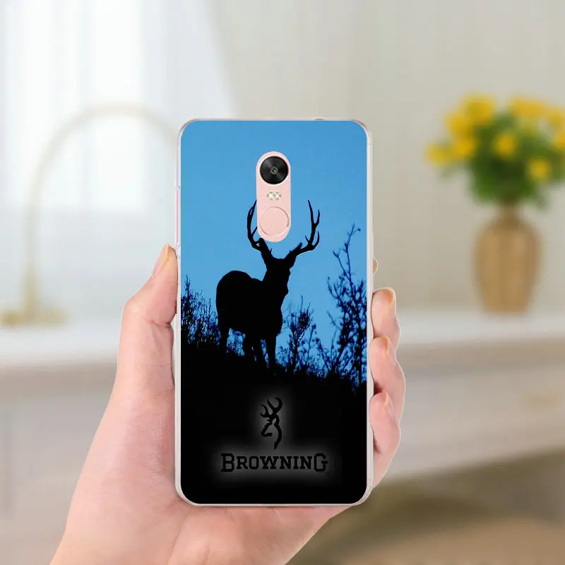Горячие Browning для охоты на оленя головы Мягкие силиконовые ТПУ чехлы телефонов