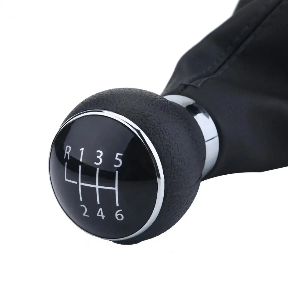 6 Скорость ручка переключения рулевого механизма автомобиля Gearstick гетры загрузки