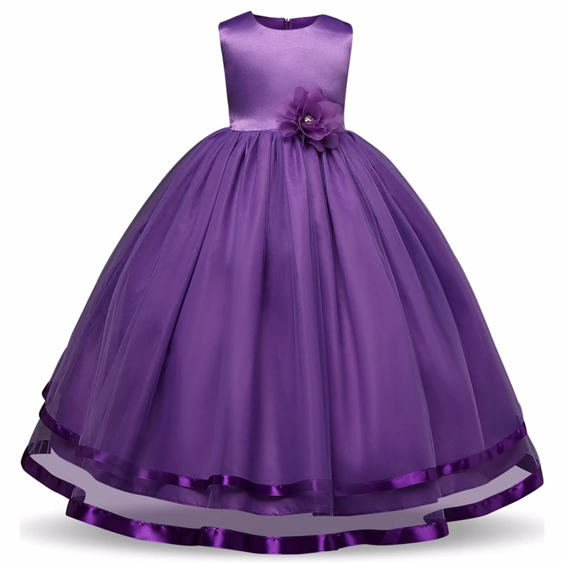 Girls New Year Dress Kids Wedding Party Wear Prom Long Children Christmas Clothing Monsoon First Communion DressES | Детская одежда и