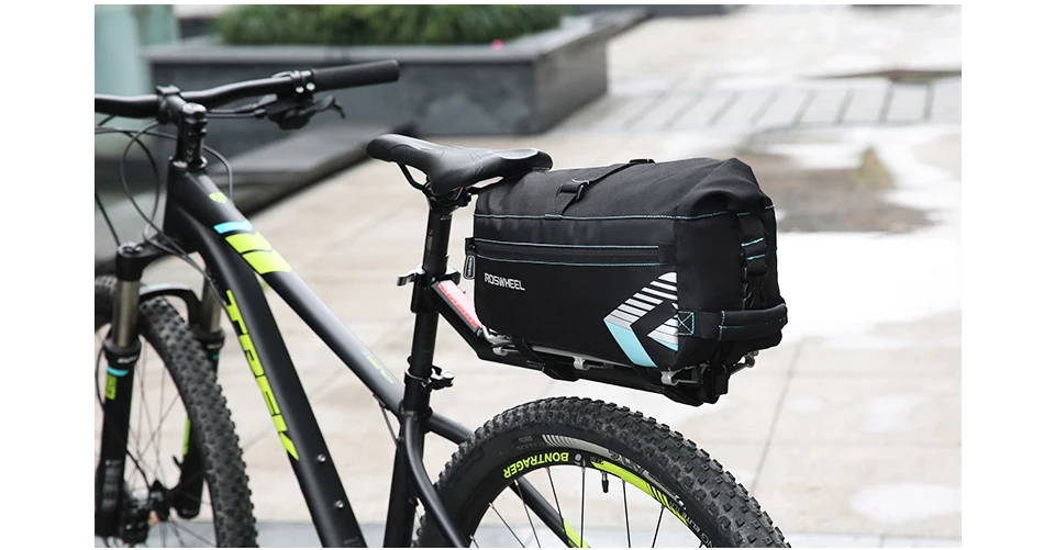 ROSWHEEL 8L Водонепроницаемая велосипедная сумка, Аксессуары для велосипеда, седельная сумка, велосипедная горная велосипедная сумка на заднее сиденье, задние Сумки, Сумка на одно плечо