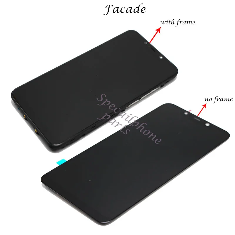 ЖК дисплей и дигитайзер сенсорного экрана в сборе с рамкой для Xiaomi Mi Pocophone F1