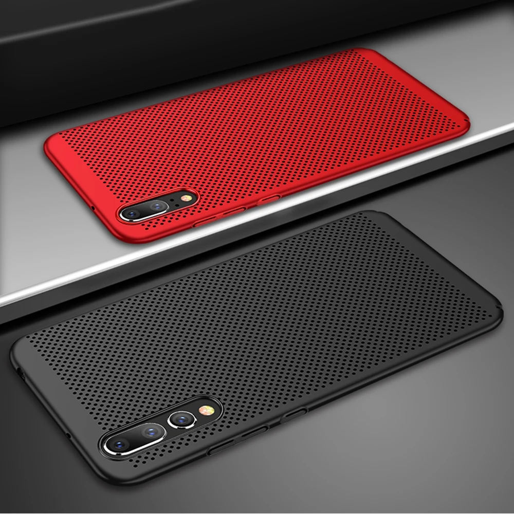 KISSCASE ультра тонкий чехол для телефона huawei P30 P20 mate 20 полые теплоотвод Чехлы Жесткий ПК для Honor 9 10 задняя крышка Coque