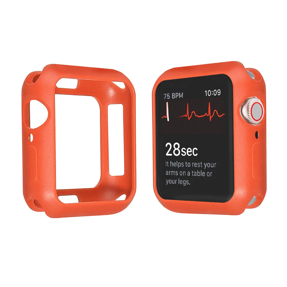 Watch Case for iWatch Series 6/5/4/3 Cover Candy TPU Silicone Bumper Frame Shell Apple 38mm 42mm 44mm 40mm | Наручные часы