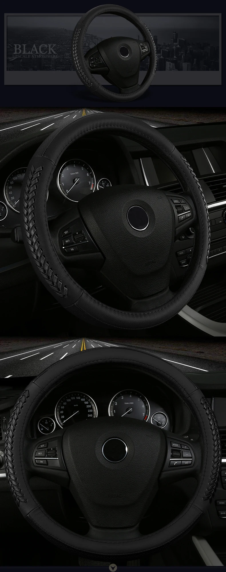 Покрытие для интерьера рулевого колеса автомобиля из натуральной кожи для porsche cayenne s gts macan persona Seahorse 323 tesla модель 3
