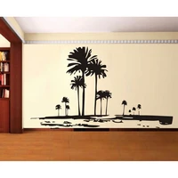 tall palms tree wall decal retro wall deor of trees unique wall sticker